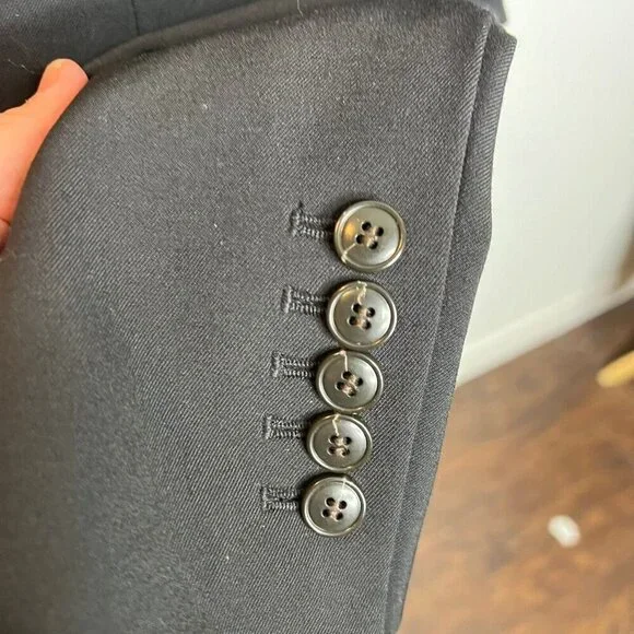 Madewell Womens $178 Single Breasted Blazer Black Size 00 NO072